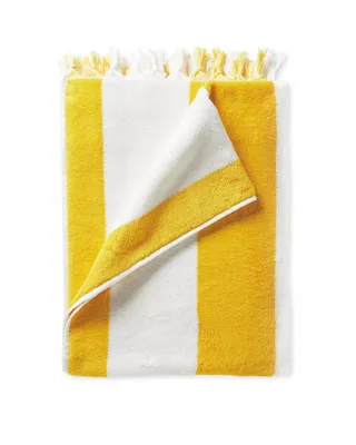 yellow beach towel