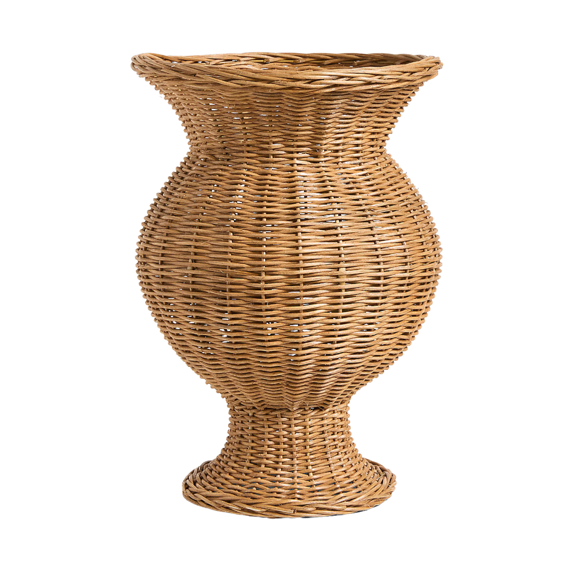 a rattan planter