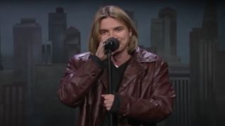 Mitch Hedberg performing stand up