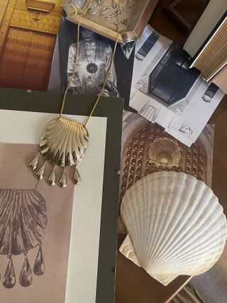 Julia "Juju" Ferentinos' inspirations for the Juju Vera Petra Shell pendant necklace.