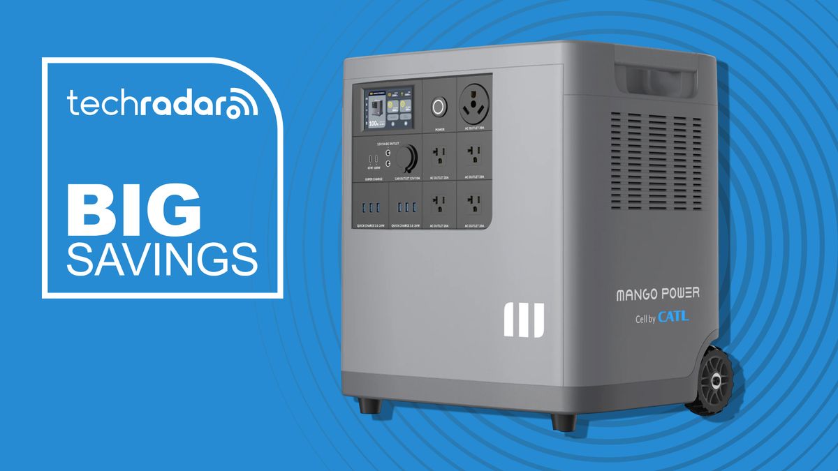 Hurry! With storms causing outages, the Mango Power E portable power station is just $1,399 — a huge $2,851 saving that helps keep the lights on
