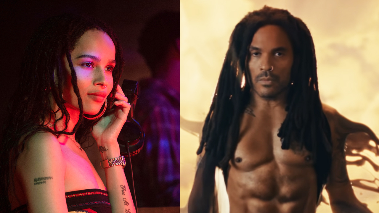 The Story Behind How Lenny Kravitz Found Out His Viral Abs Moment Makes A Cameo In Daughter Zoë’s New Movie Blink Twice