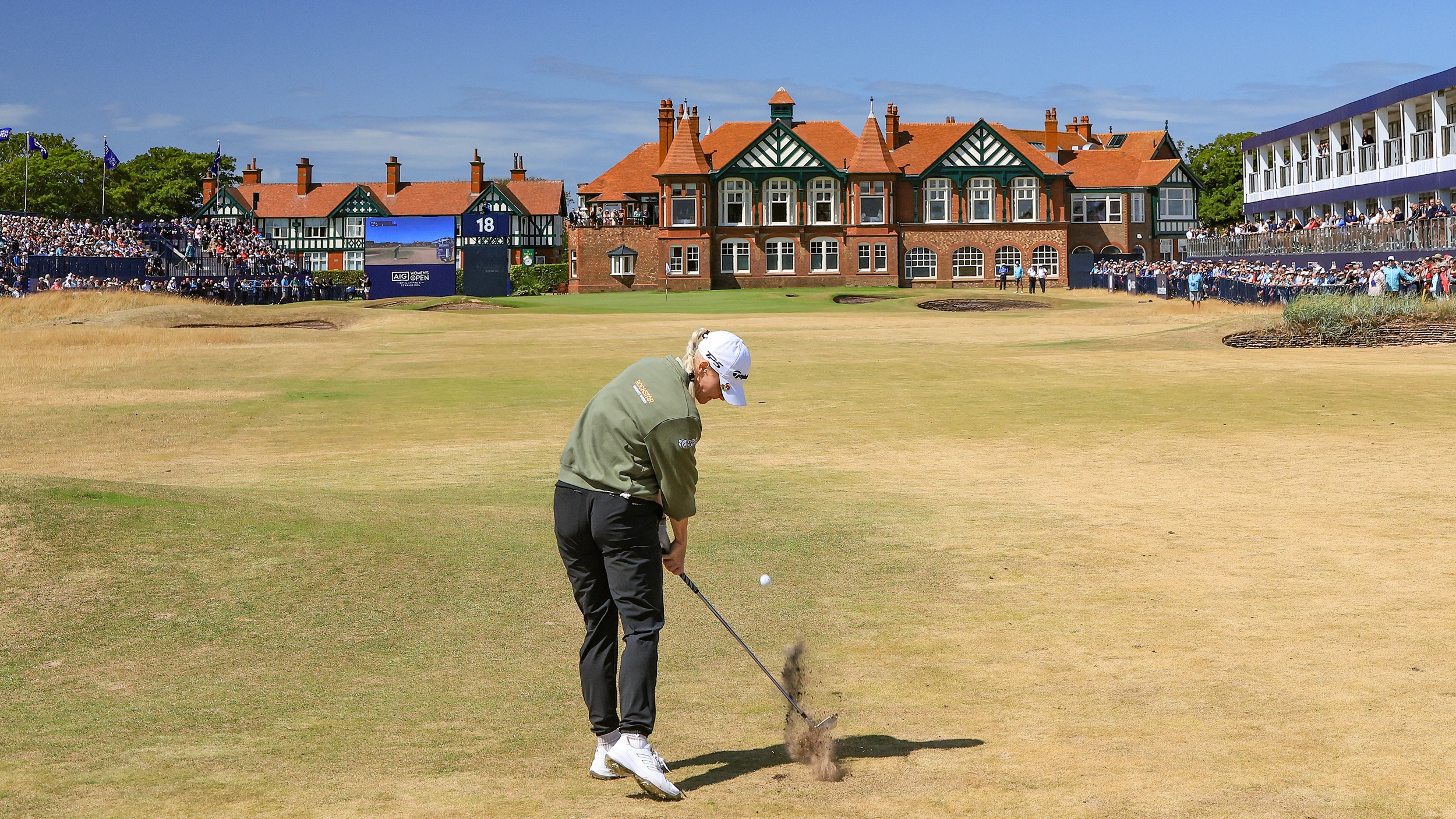 Charley Hull playing at the AIG Women's Open at Royal Lytham &amp;amp; St Annes