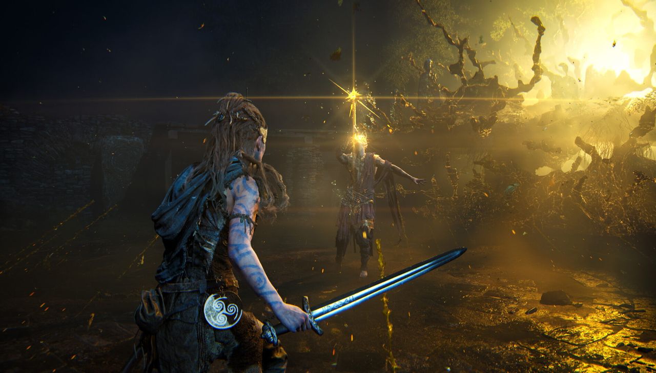 Shots of Senua in game