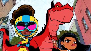 The crew in Moon Girl and Devil Dinosaur