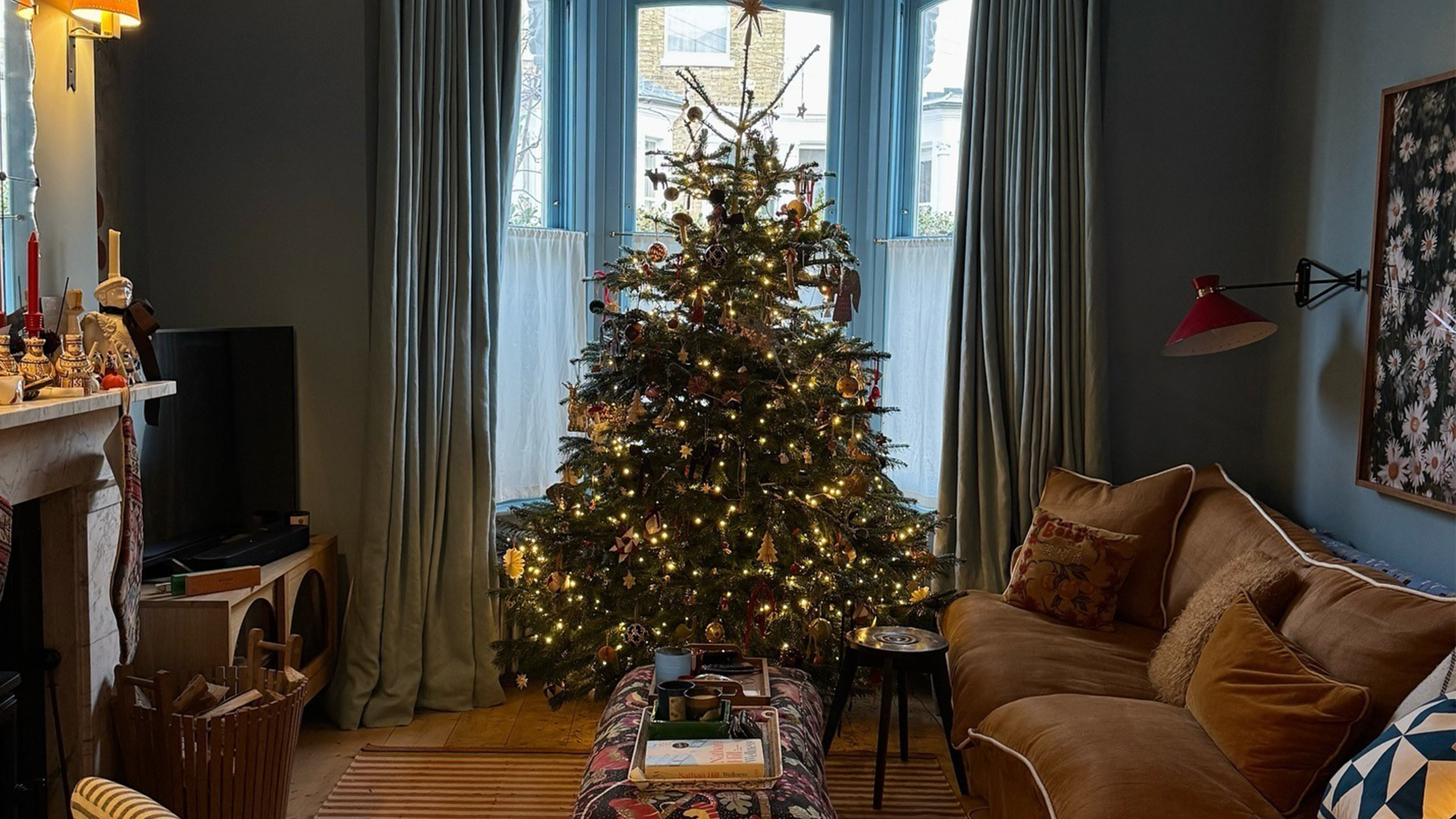 Christmas tree in a London flat.
