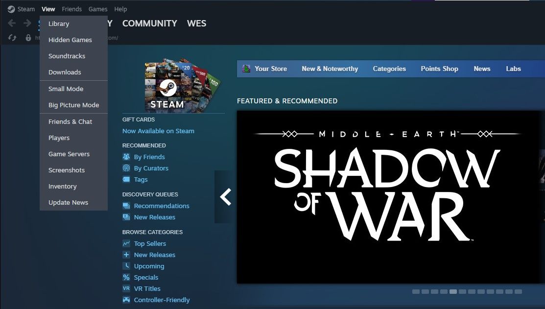 Steam's new UI vs. old UI