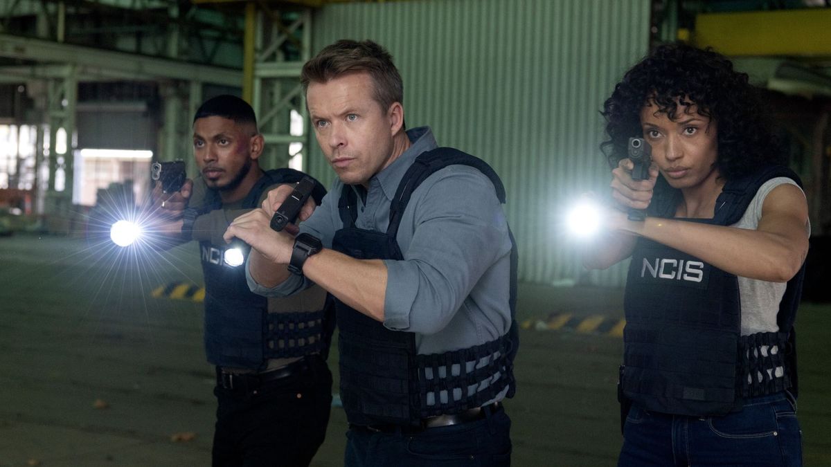 Sean Sagar, Todd Lasance and Olivia Swann in NCIS: Sydney