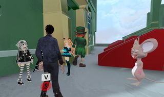 A gathering in VRChat