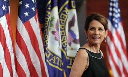 Rep. Michele Bachmann (R-Minn.) is surging in the Republican presidential polls, though her hardline views on gay rights are drawing jeers from many on the Left.