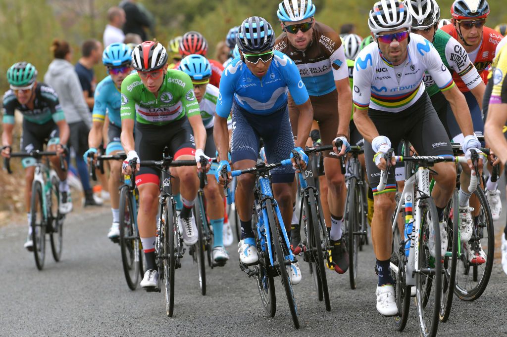 Tadej Pogacar marks Nairo Quintana and Alejandro Valverde