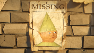 An image of a gnome child on a missing poster, as part of a collab between Runescape and Smite.