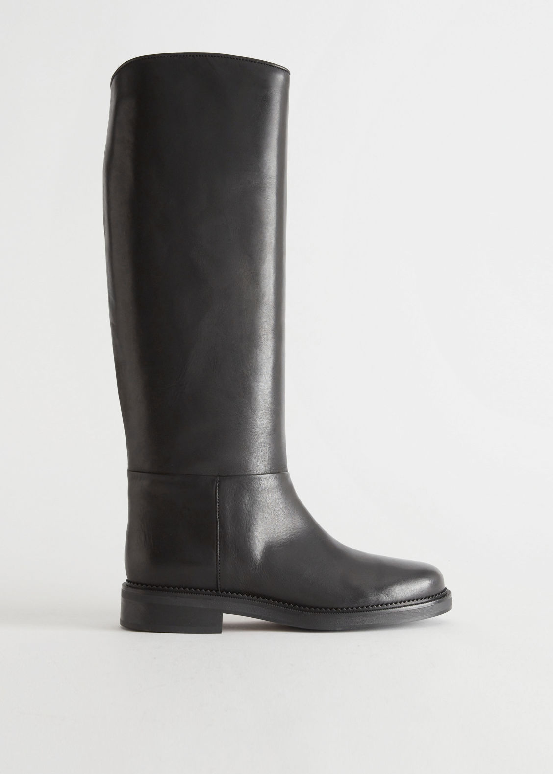 Leather riding boots