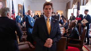 James Marsden as President Bradford in Paradise