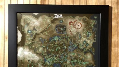 A framed print of kazoodac's Breath of the Wild journey.