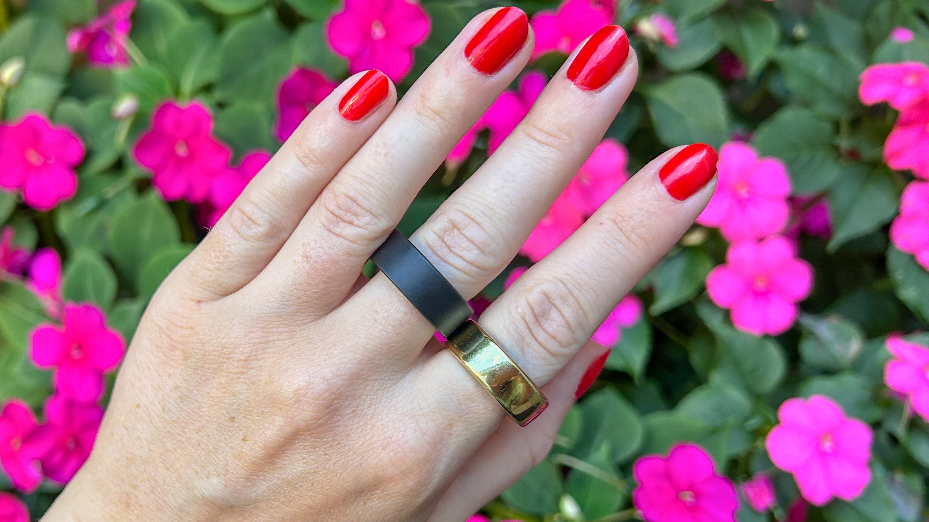 Ultrahuman Ring Air shown in hand