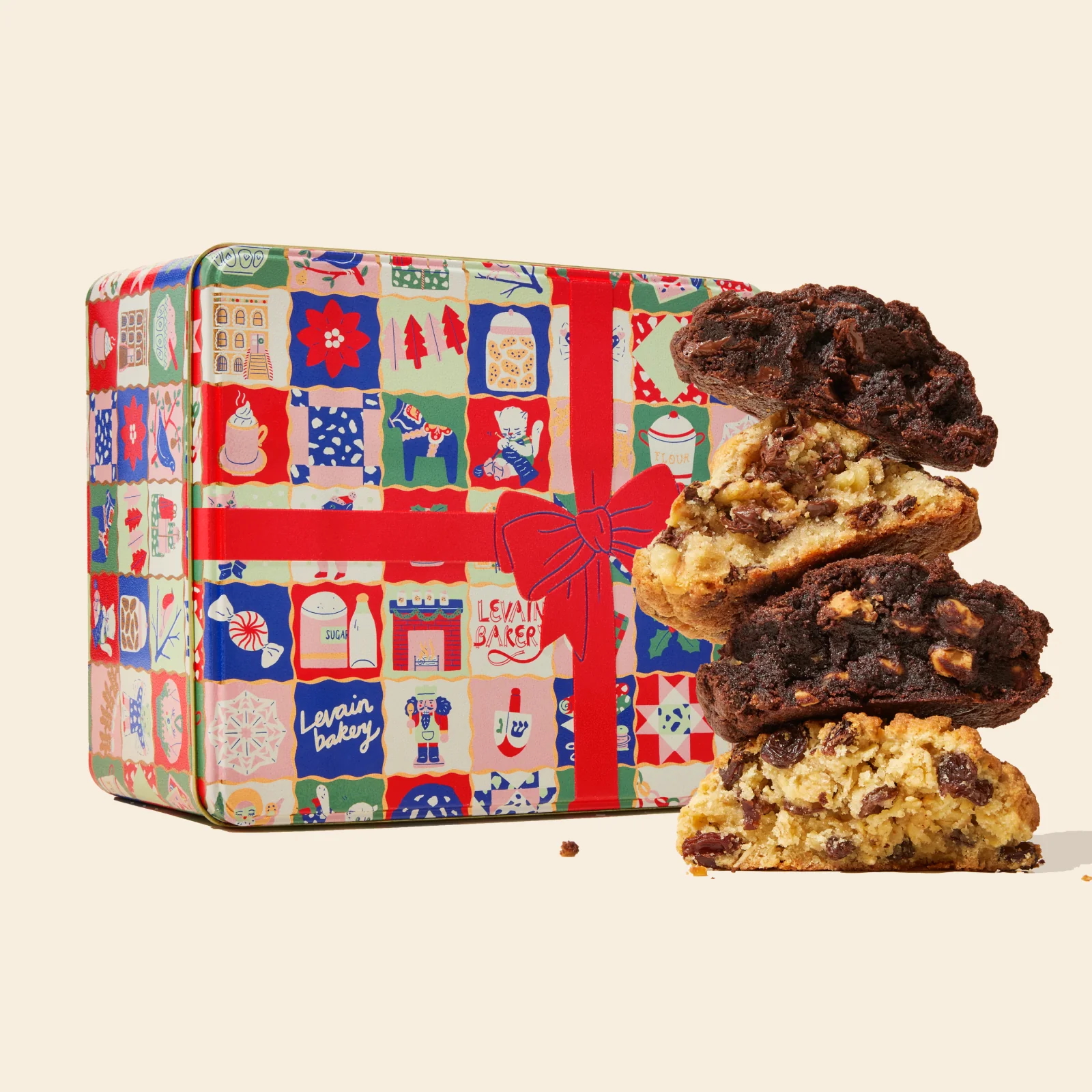 Levain Bakery&#039;s holiday cookie tin
