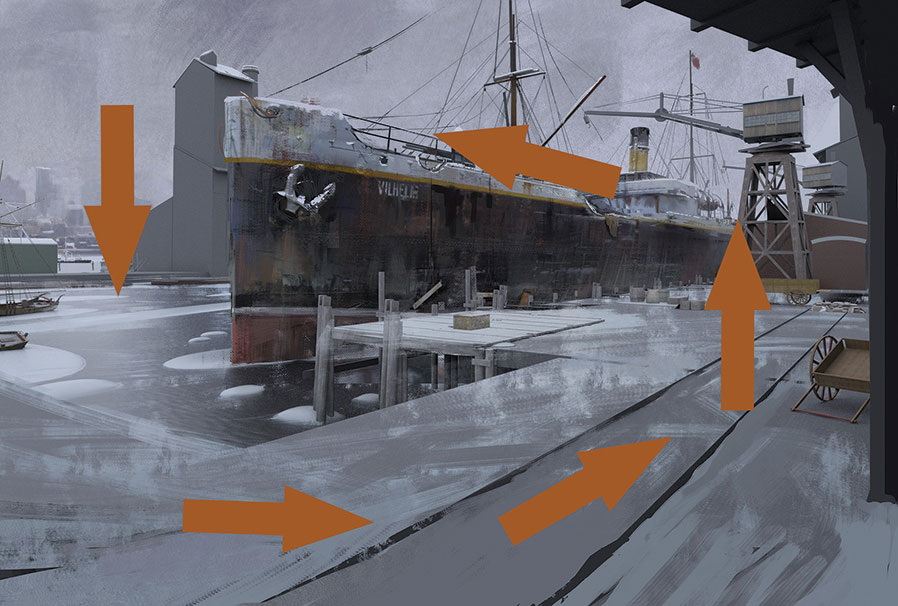 Rather than have a single focal point, create a circular composition
