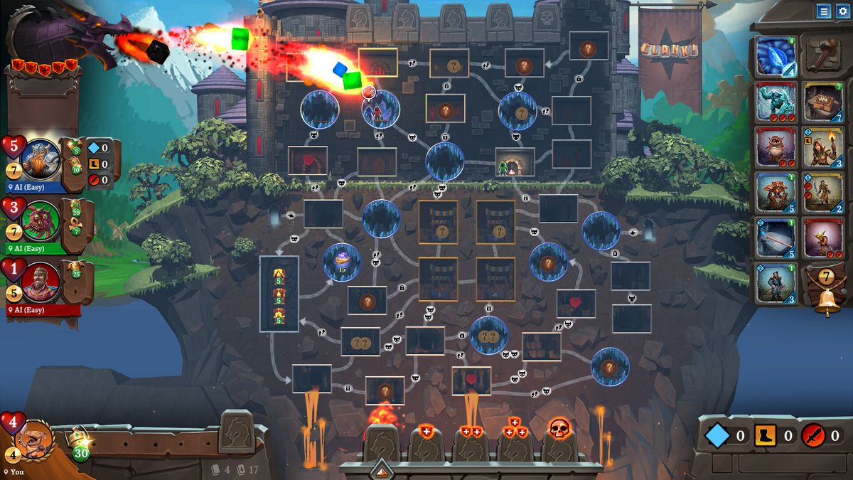 Digital version of board game Clank!