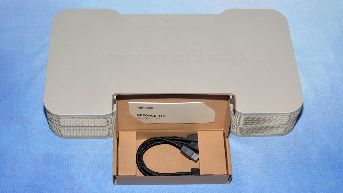 Nvidia GeForce RTX 5080 Founders Edition card photos and unboxing