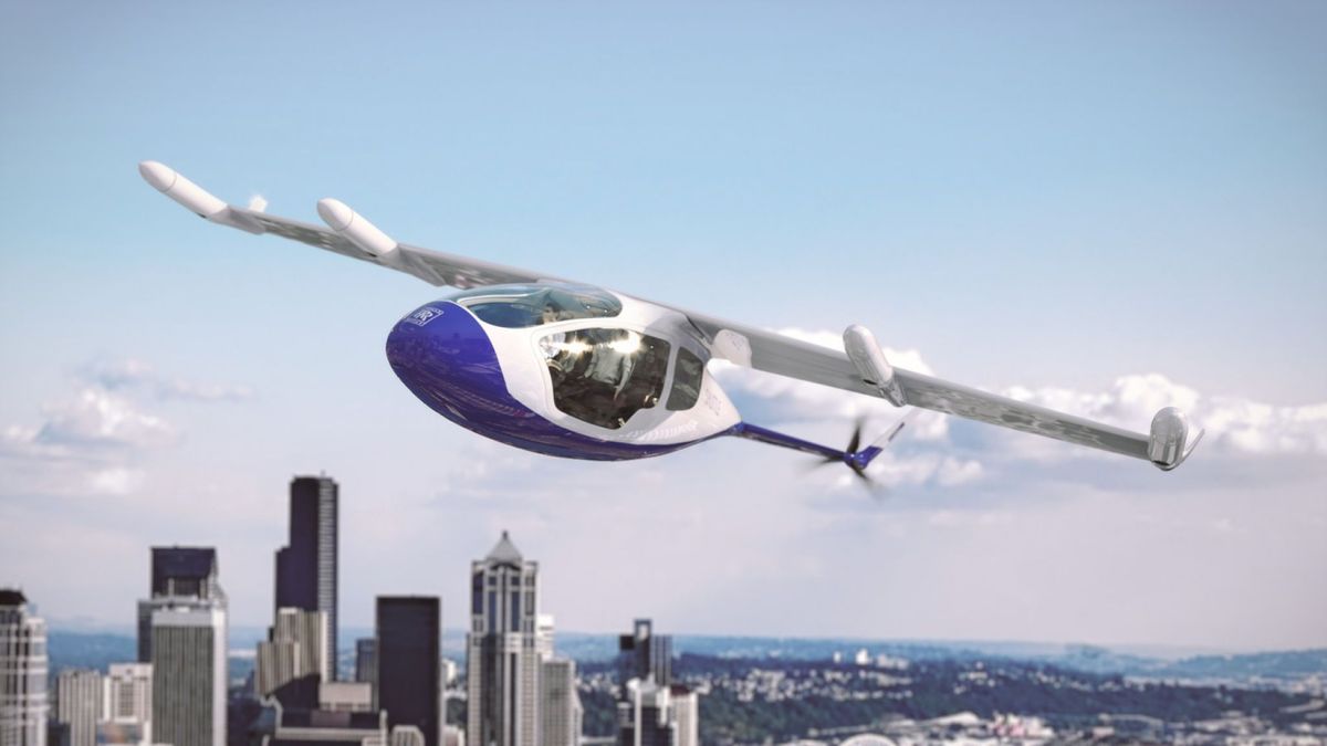 An artist&#039;s impression of the Rolls Royce flying taxi