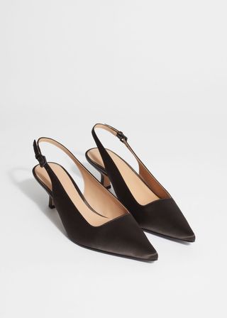 Pointed Slingback Pumps