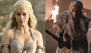 Game of Thrones Daenerys Targaryen Then and Now