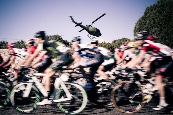 Riders roll out of the historic Fort Bayard for stage 2.