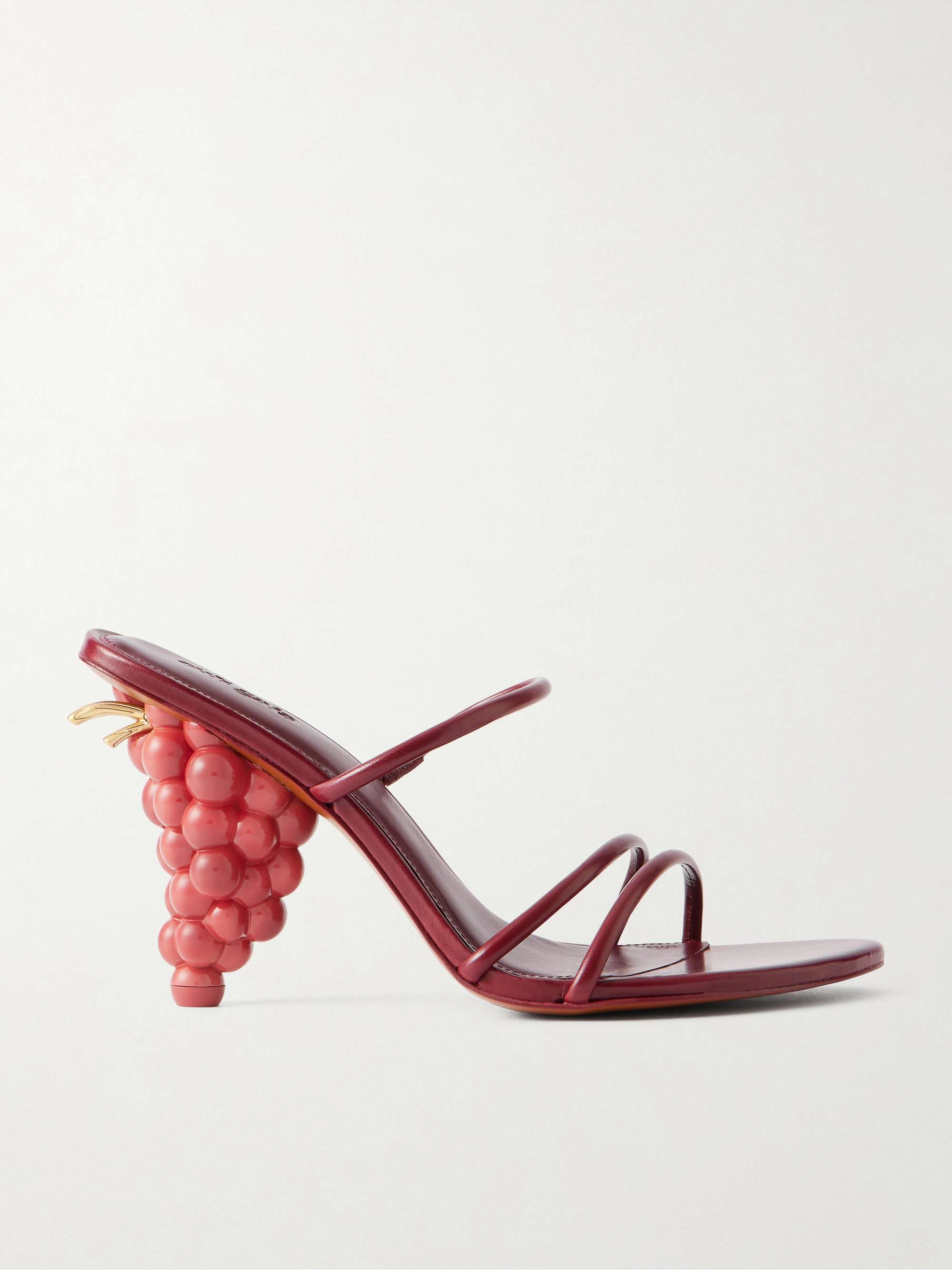 Grape Leather Sandals