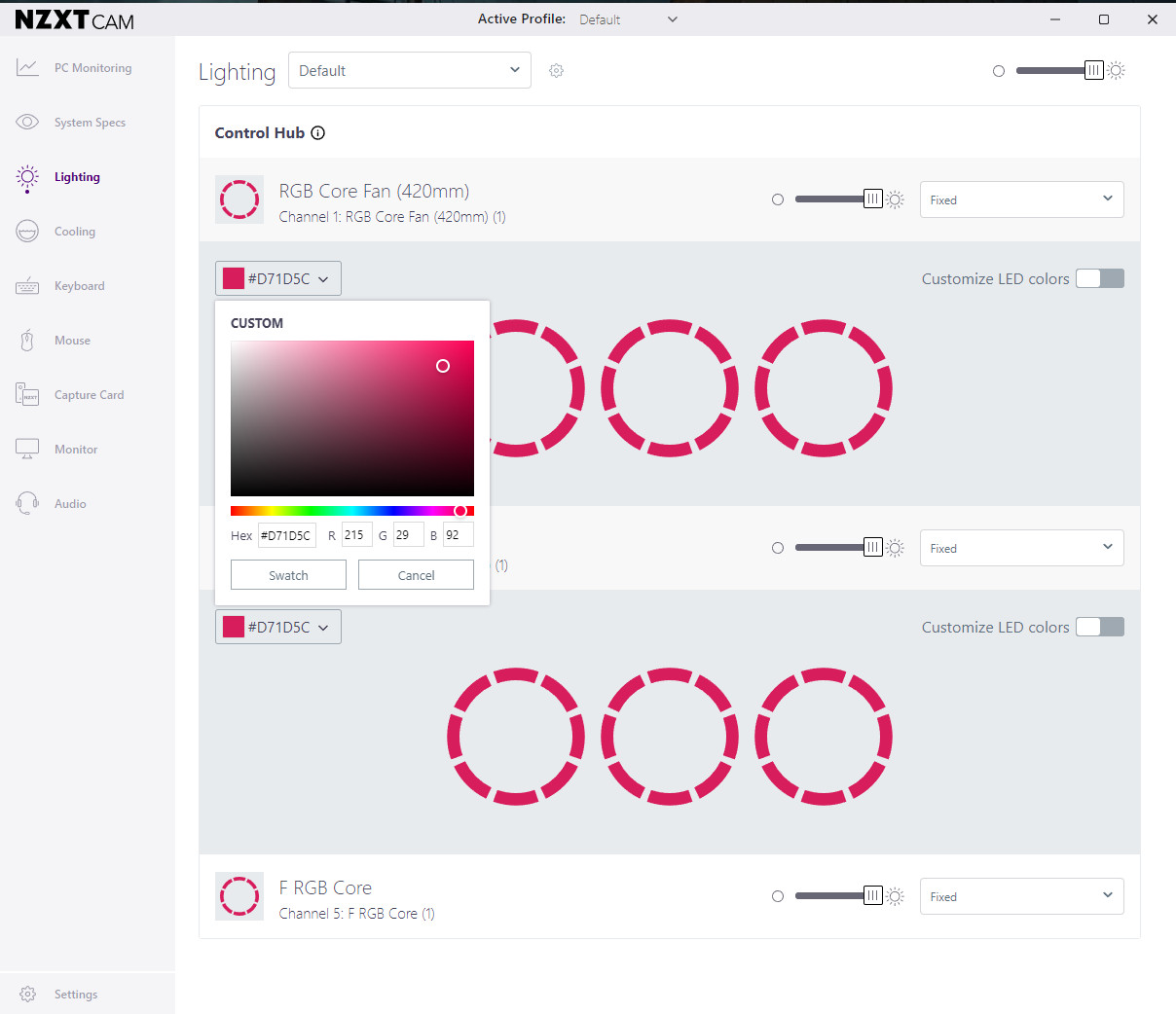 NZXT CAM software
