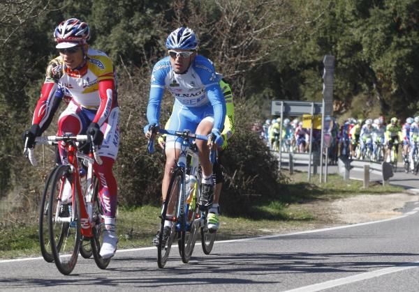 Marco Frapporti (Colnago Csf Inox) and Alexander Porsev (Katusha) in the break.