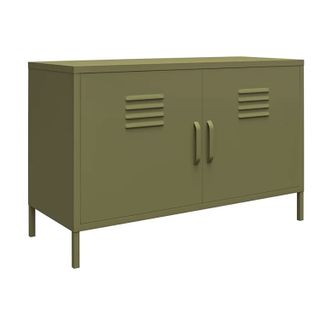 olive green low level storage unit