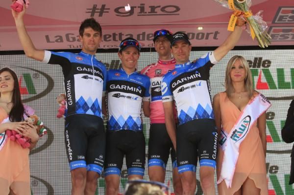 Garmin-Barrcuda are leading the team standings after stage five
