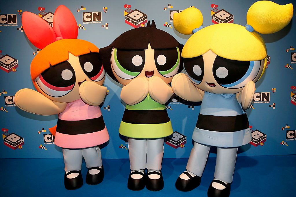 The Powerpuff Girls attend the Family &amp;amp; Friends Fun Day by kids TV channels Cartoon Network and Boomerang at Postgaragen on April 10, 2016 in Munich, Germany.