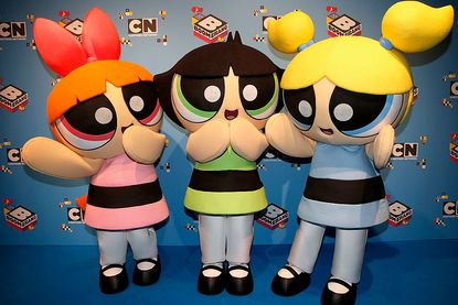 The Powerpuff Girls attend the Family & Friends Fun Day by kids TV channels Cartoon Network and Boomerang at Postgaragen on April 10, 2016 in Munich, Germany.