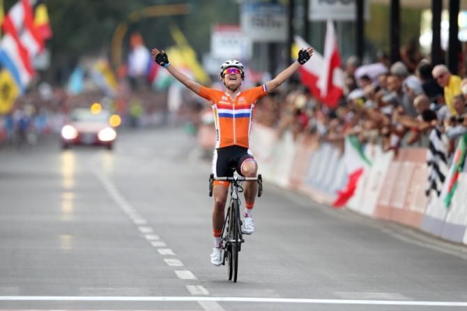 Repeat road race world champion Marianne Vos (Netherlands)