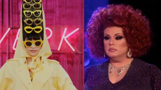 Nymphia Wind and Delta Work from Drag Race side by side