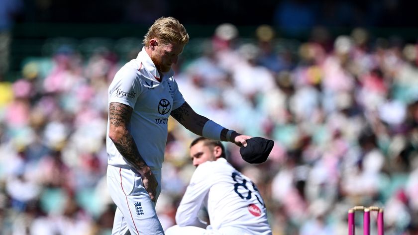 England captain Ben Stokes leaves the field after picking up an injury during the 5th Ashes Test