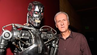 Director James Cameron attends the American Cinematheque 30th Anniversary Screening Of "The Terminator" Q+A at the Egyptian Theatre on October 15, 2014 in Hollywood, California