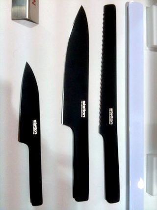 Black kitchen knives