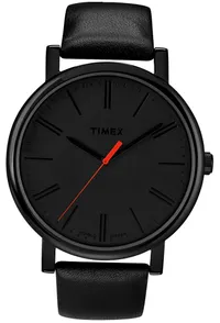 Timex Men's Quartz Watch with Black Dial Analogue Display and Brown Leather Strap | was £59.99&nbsp;| now £34.30 | save 43%