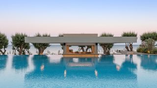 pool overlooking the sea at Amada Colossos resort