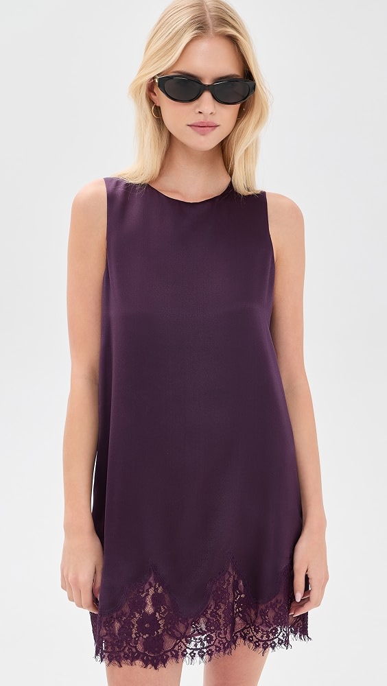 Jessalyn Silk Dress - Crushed Violet