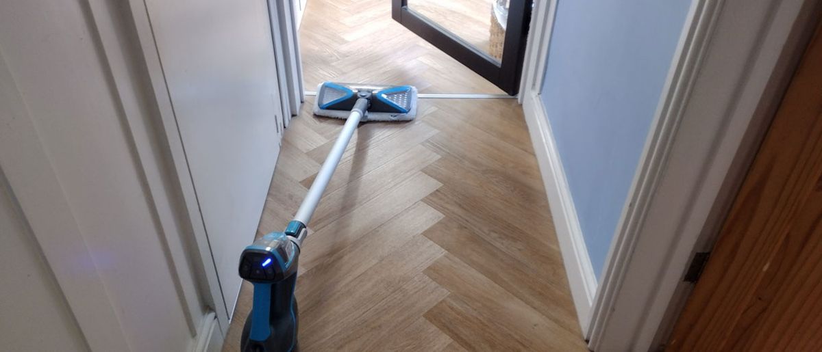 Image shows the Bissell PowerFresh Slim Steam Mop.