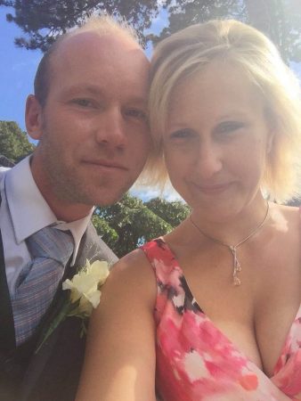 With Elodie at my brother's wedding