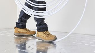 undefloor heating being laid