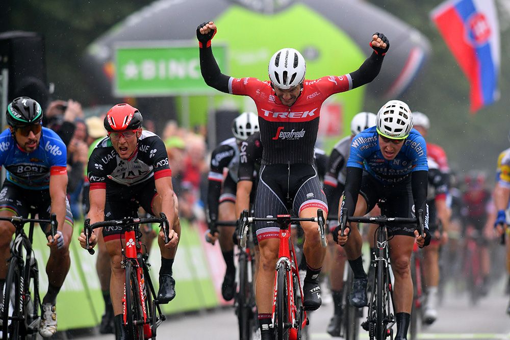 Edward Theuns (Trek-Segafredo) was super happy to win in Belgium
