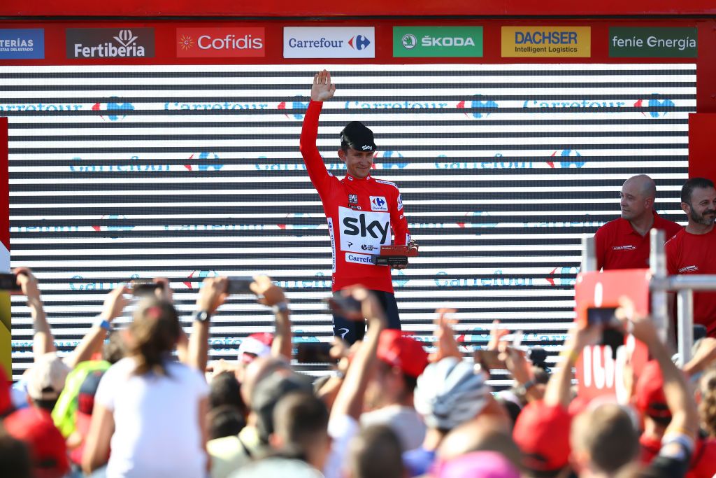 Michal Kwiatkowski (Team Sky) in the race lead