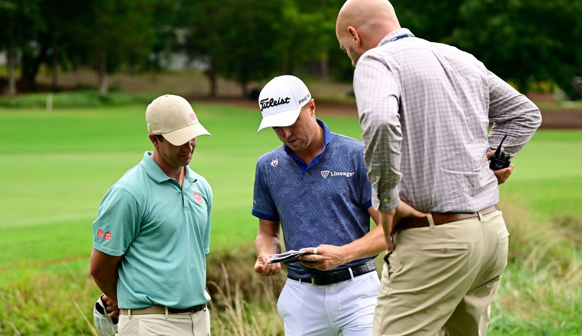 Justin Thomas And Adam Scott Involved In Lengthy Drop Drama At Wyndham ...