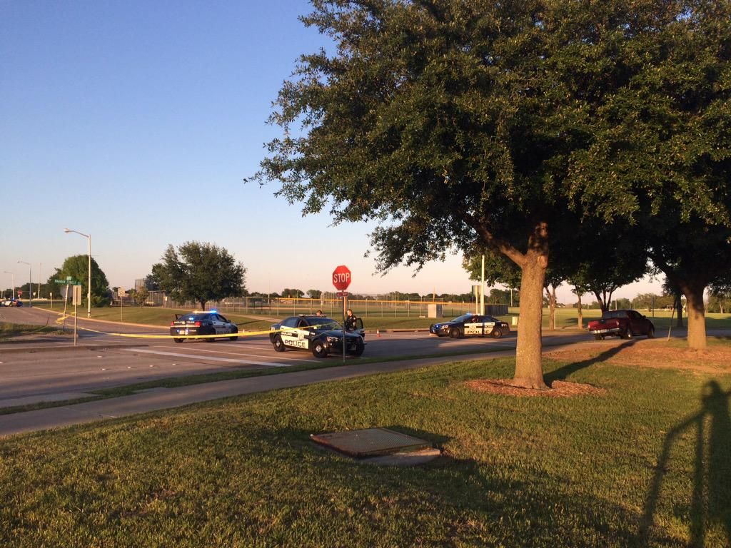 Outside where the shooting took place.